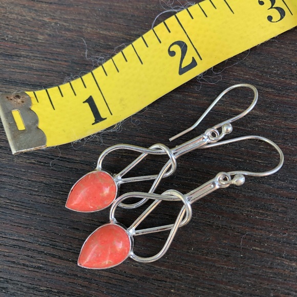 ✨COPPER TURQUOISE 2” DANGLE EARRINGS✨ - Picture 4 of 5